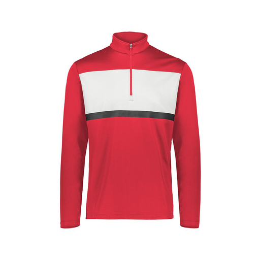 [222691.T20.S-LOGO2] Youth Bold 1/4 Zip Pullover (Youth S, Red, Logo 2)