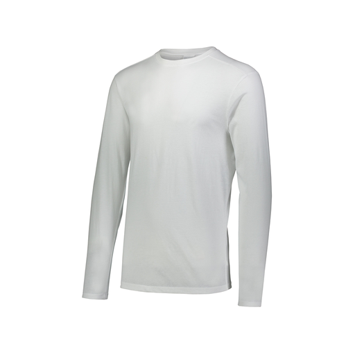 [FTLCUBWH-AXS-LOGO1] Men's LS Ultra-blend T-Shirt (Adult XS, White, Logo 1)