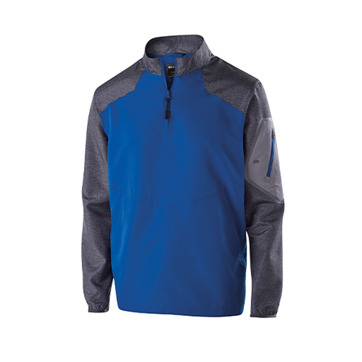 [229155.H02.XS-LOGO3] Men's Raider LS Pullover (Adult XS, Royal, Logo 3)