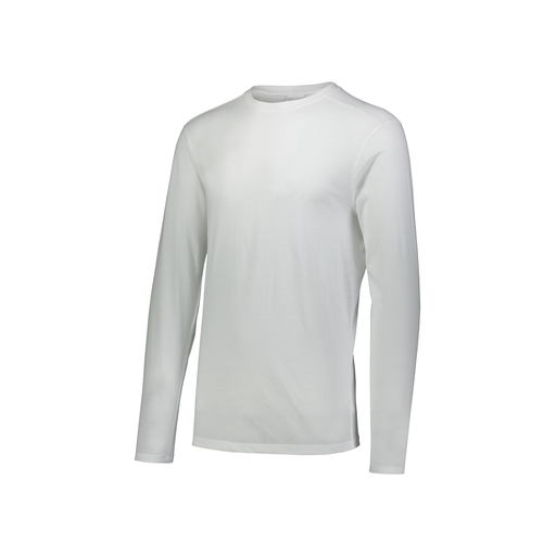 [FTLCUBWH-YS-LOGO3] Youth LS Ultra-blend T-Shirt (Youth S, White, Logo 3)