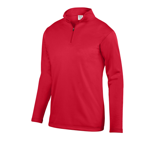 [FOLQFFRD-YS-LOGO3] Decker Youth FlexFleece 1/4 Zip (Youth S, Red, Logo 3)