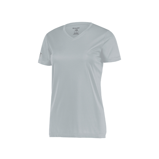 [222820.099.S-LOGO2] Ladies Movement Dri Fit Shirt (Female Adult S, Silver, Logo 2)