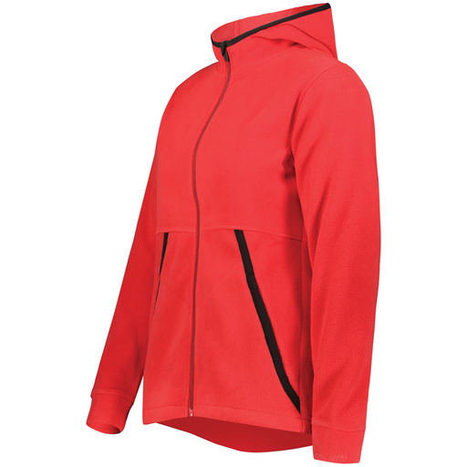 [6860.083.XS-LOGO1] Ladies Chill Full Zip Fleece (Female Adult XS, Red, Logo 1)