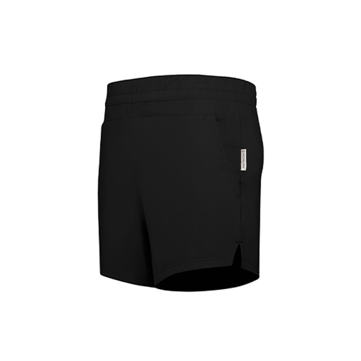 [223704.080.XS-LOGO3] LADIES VENTURA SOFT KNIT SHORTS (Female Adult XS, Black, Logo 3)