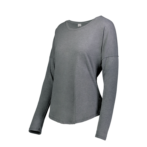 [FTLCUBGY-FAXS-LOGO2] Ladies LS Ultra-blend T-Shirt (Female Adult XS, Gray, Logo 2)